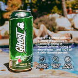 GHOST Energy Drink - 12-Pack, 7UP, 16oz Cans - Energy & Focus & No Artificial Colors - 200mg of Natural Caffeine, L-Carnitine & Taurine - Gluten-Free