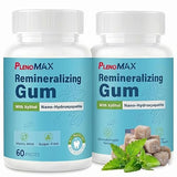 Remineralizing Chewing Gum - Nano Hydroxyapatite Gum with Xylitol for Oral Care, Teeth Remineralization & Fresh Breath | Sugar-Free, Mint Flavor