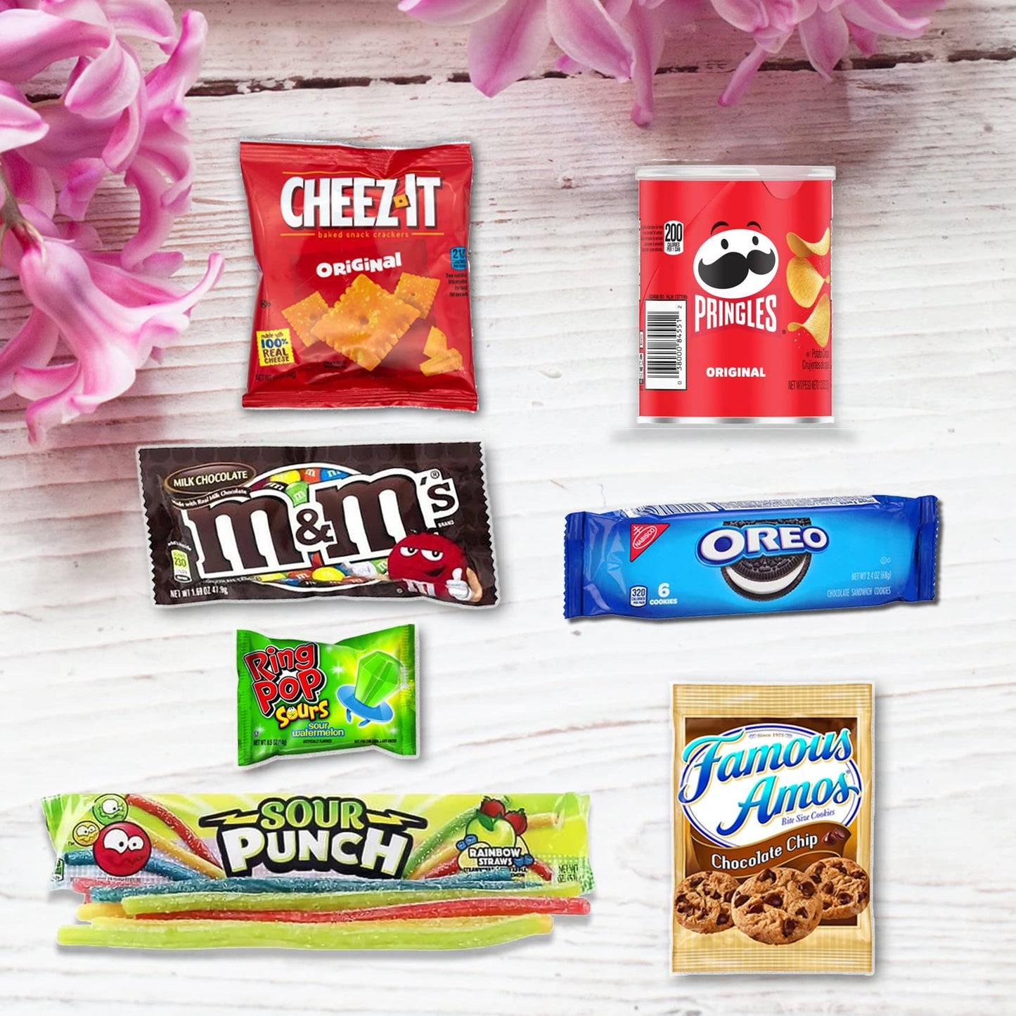 Birthday Gift Basket Candy variety pack with a Happy Birthday Balloon Care Package w/snacks and greeting card, for boy, girl, teenage, adults, best