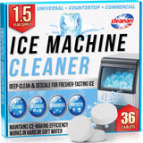 Ice Machine Cleaner Tablets - Ice Maker Cleaner & Descaler for Countertop, Nugget & Commercial Units - Citric Acid-Based - 36 Tablets (Up to 1.5-Year