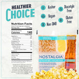 Nostalgia Movie Theater Style Popcorn Packets for Popcorn Machine, All-in-One Popcorn Kernels, Butter Flavored Coconut Oil, Seasoning Salt, 8oz Packs