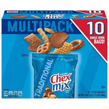 Chex Mix Snack Mix, Traditional Original Recipe, Multipack, Single Serve Snack Bags, 10 Ct, 17.5 oz