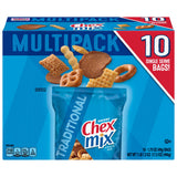 Chex Mix Snack Mix, Traditional Original Recipe, Multipack, Single Serve Snack Bags, 10 Ct, 17.5 oz