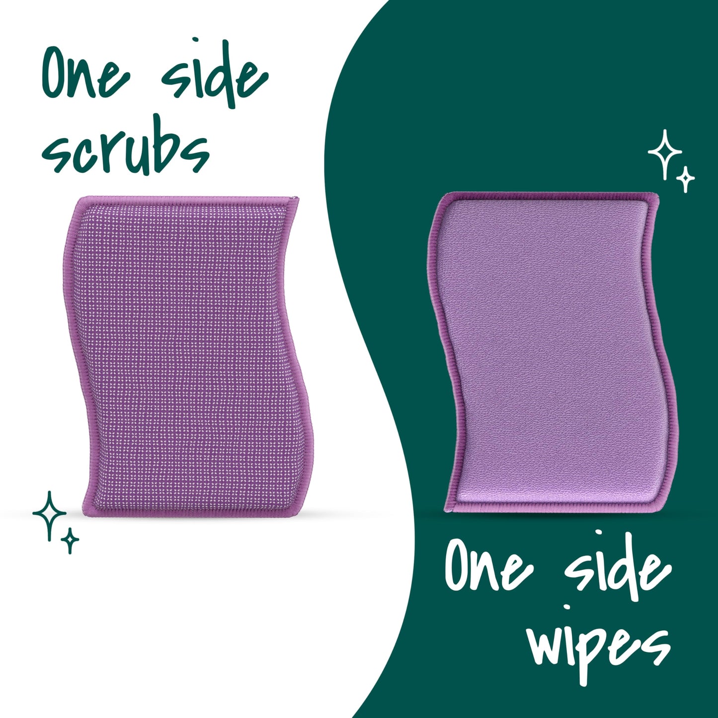 Scotch-Brite Stay Clean Scrubbers - 2 Count, Pack of 3