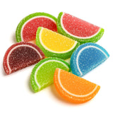 NY Spice Shop Assorted Fruit Slices Candy - 8 Ounce Assorted Chewy Fruits Slices Jelly Candy - Tropical & Citrus Flavors Jelly Fruits Bulk Candies