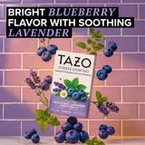 TAZO Herbal Tea Bags, Stress Unwind Blueberry Lavender Lemon Balm, 16 Count (Pack of 1)