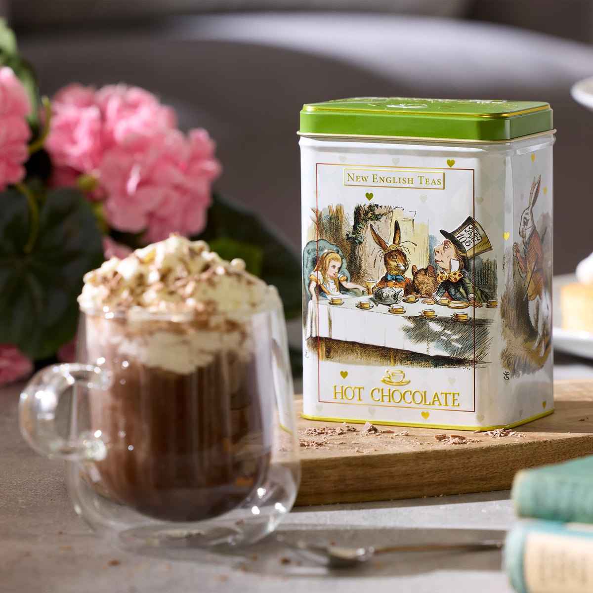 Alice in Wonderland Hot Chocolate Mix in Tin 8.8oz