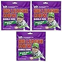 Big League Chew Grape Bubble Gum 3-Pack - 2.12oz Packets - Ground Ball Grape Baseball Gum - Big League Chew Baseball Candy Set for Treats, Party