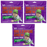 Big League Chew Grape Bubble Gum 3-Pack - 2.12oz Packets - Ground Ball Grape Baseball Gum - Big League Chew Baseball Candy Set for Treats, Party