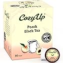 Cozy Up Peach Black Tea K-Cup Pods, 36-Count, Compatible with Keurig Brewers