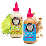 Tia Lupita Creamy Hot Sauce Variety Pack - Chile Peanut & Piquin Lime | Gluten-Free, Non Dairy Made with Avocado Oil, No Added Sugar | 8 Ounce Squeeze
