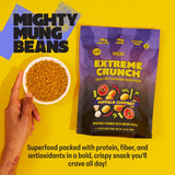 Daal Crunchy & Spicy Snacks - Vegan Snacks Made from Mung Beans - Gluten Free & Nut Free Moong Dal High Fiber Snacks Packed with 36g of Plant Based