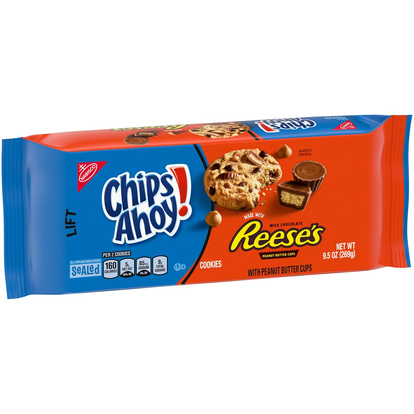 Chips Ahoy! Chewy Chocolate Chip Cookies with Reese's Peanut Butter Cups, 9.5 OZ