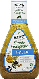 Kens Steak House, Simply Vinaigrette Greek Salad Dressing, 16oz