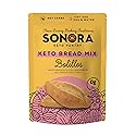 Sonora Keto Bread Mix | 0g NET CARBS | Mexican Bolillos, French Bread, Rolls & Buns | Low Carb | Bread Machine Compatible (8.8oz - Makes 8)