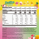 AMOS Peelerz Exotic Fruit Peelable Gummy Candy, 5 Tropical Flavors Mango Peach Banana Pineapple Lychee, Soft Chewy Filled Gummies, Individually