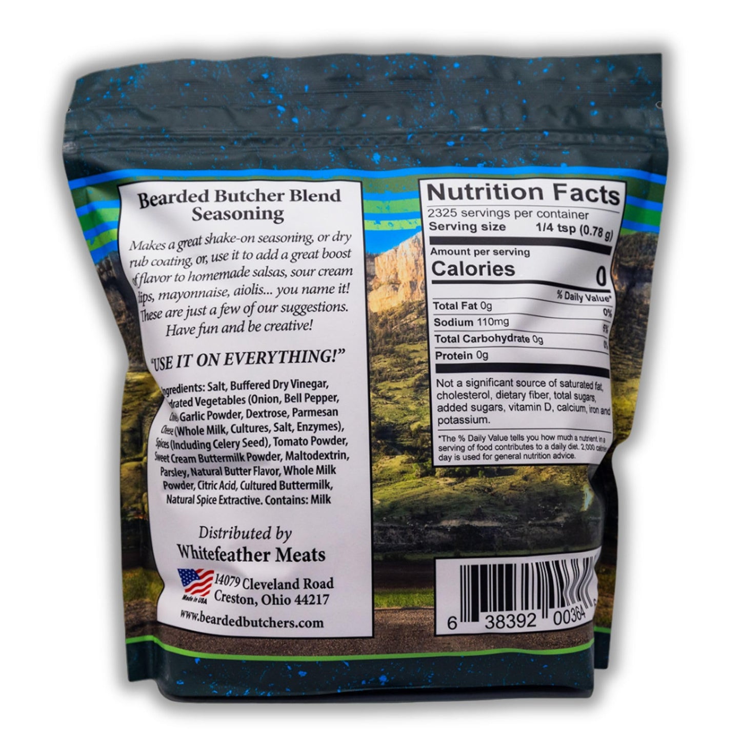 Bearded Butchers Ranch Blend Seasoning, 64 oz Bag (4 lbs) - Creamy Buttermilk Ranch Flavor for Chicken Wings, Dips, Fries, Pizza & More - No MSG