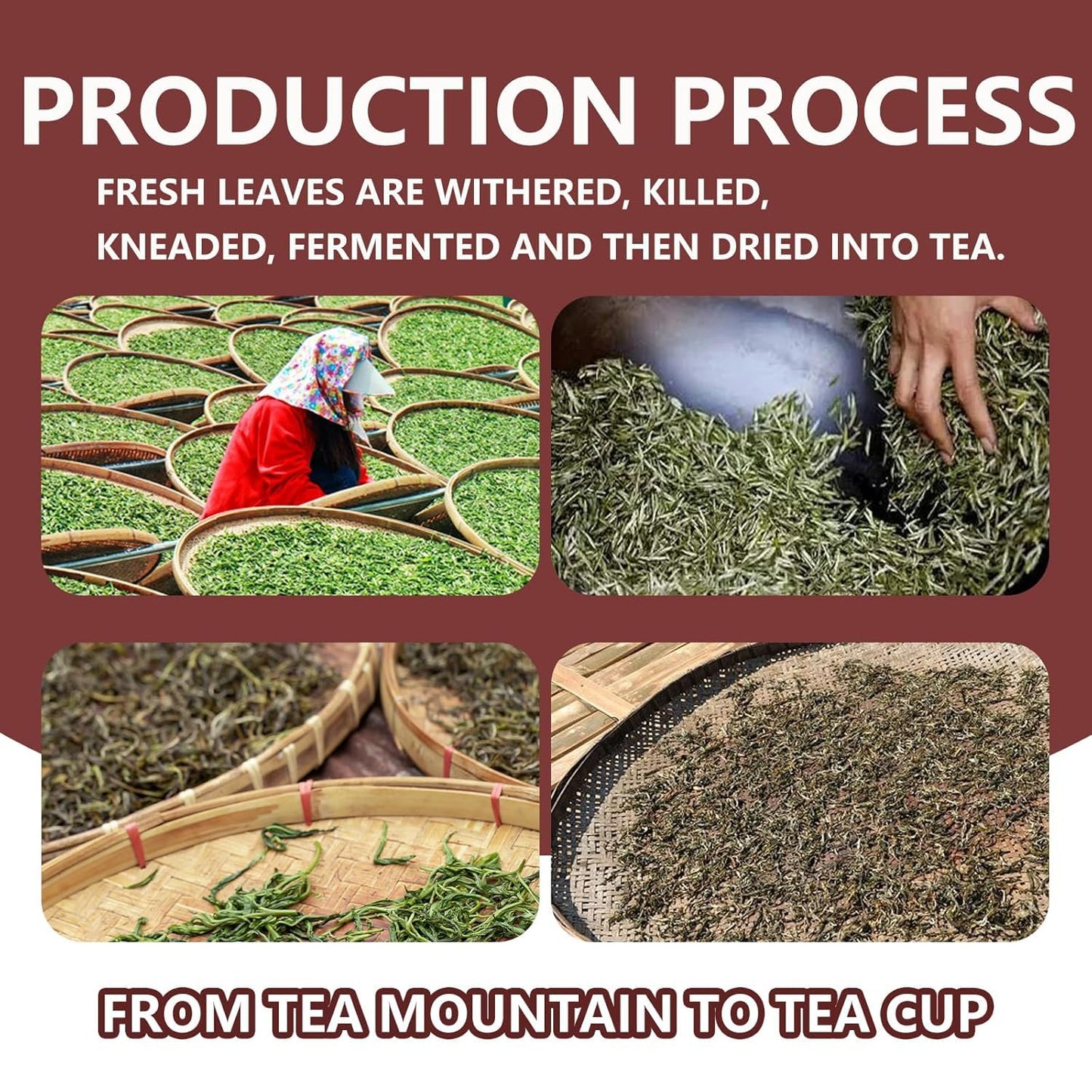 Premium High Mountain Loose Leaf Black Tea Natural Fragrance Healthy Chinese Tea 200g