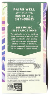 Whole Foods Market, Tea Green Jasmine Organic, 20 Count