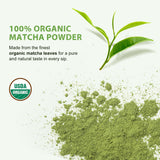 Soeos Organic Matcha Powder, Matcha Green Tea Powder, 2 oz (57g), Antioxidant-Rich Matcha Powder for Lattes, Smoothies and Baking, Recyclable Bags