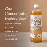 Branch Basics Premium Starter Kit: All Purpose Cleaner, Glass, and Bathroom Cleaner plus our Foaming Wash, and Laundry Bottle (3 Plastic Spray Bottles