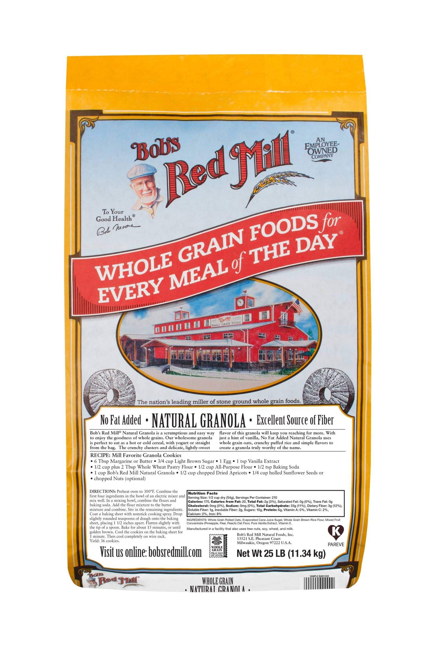 Bob's Red Mill Natural Whole Grain Granola, 25 Pound