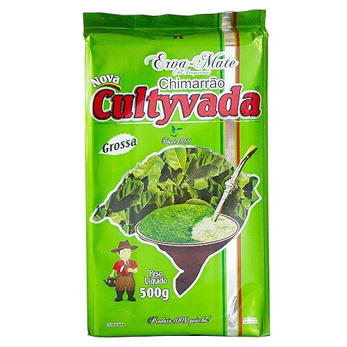 Circle of Drink - Cultyvada Medium Cut (Moida Grossa) Chimarrao Erva Mate - Gourmet - Non-Aged - Super Fresh Green Brazilian Yerba Mate - Vacuum