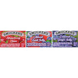 Smucker's Strawberry Jam, Mixed Fruit and Concord Grape Jelly Assortment, 1/2 oz Plastic Portion Control Cup, 200-Count Case