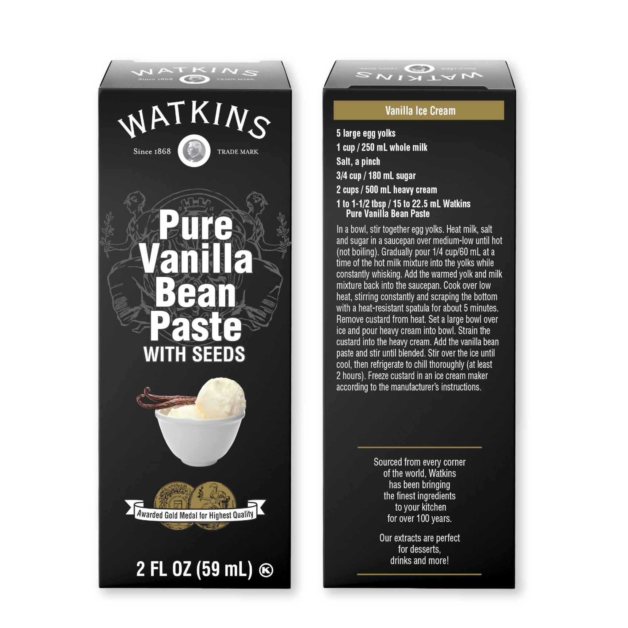 Watkins All Natural Original Gourmet Pure Vanilla Bean Paste, 2 oz.