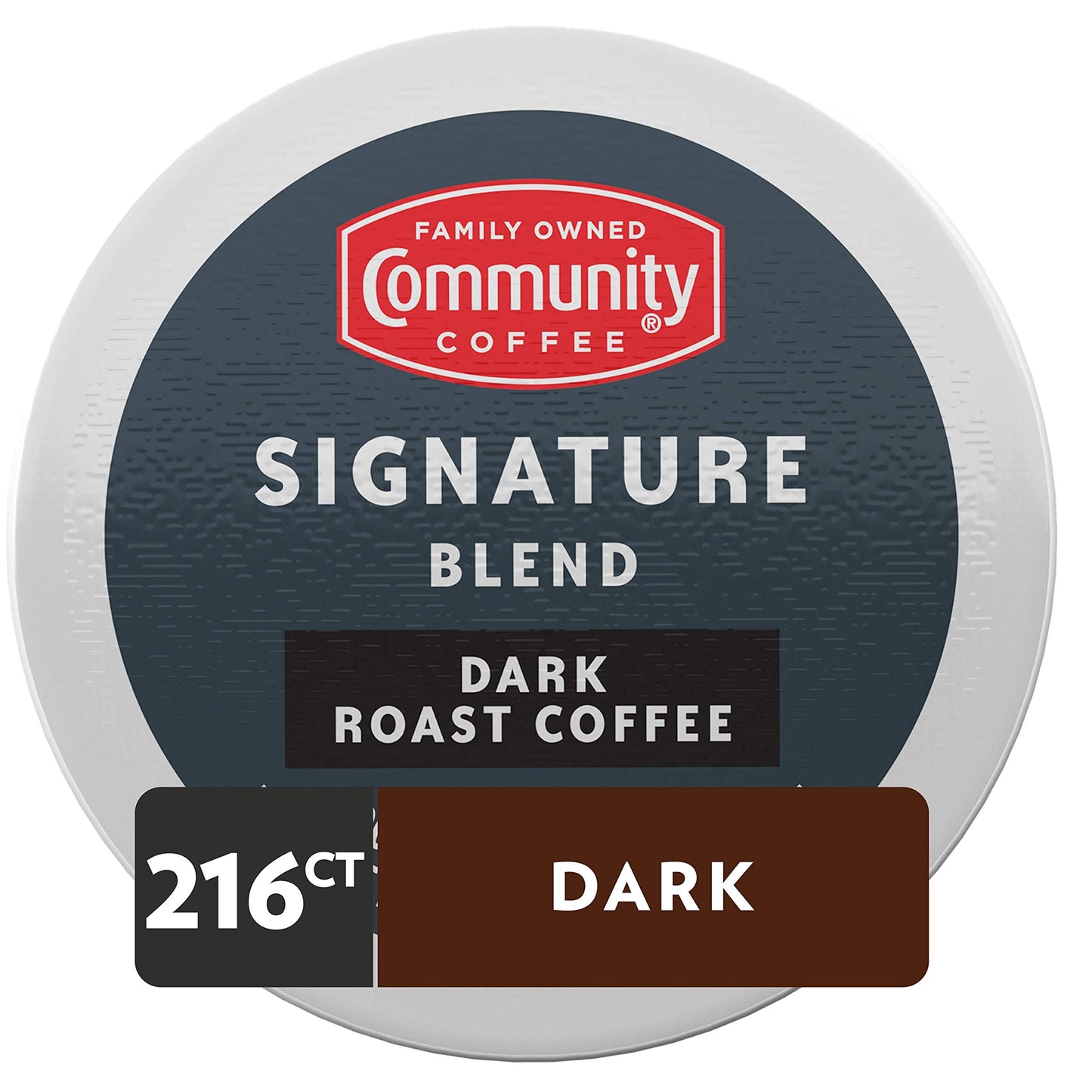 Community Coffee Signature Blend Dark Roast Single Serve K-Cup Compatible Coffee Pods, Box of 18 Pods (Pack of 12)