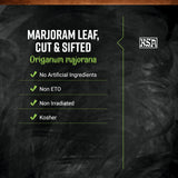 Frontier Co-op Marjoram Leaves, 1-pound Bulk Bag, Cut & Sifted, Minty, Sweet Flavor for Dressings, Soups and Sauces