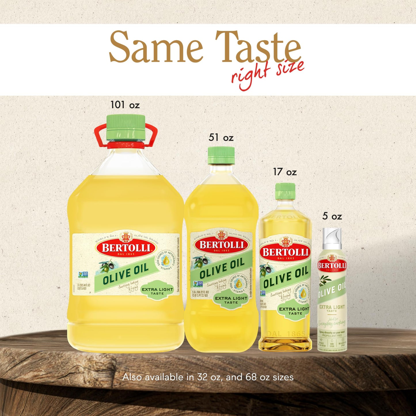 Bertolli Olive Oil, Extra Light Taste, 32 fl oz