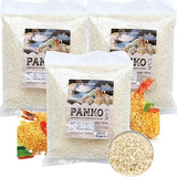 Fusion Select 3 Packs Panko Bread Crumbs - Japanese-Style Toasted Vegan Panko Breadcrumbs for Breading, Frying, Baking - For Fried Chicken & Pork, Baked Pasta, Roasted Vegetables, Tonkatsu