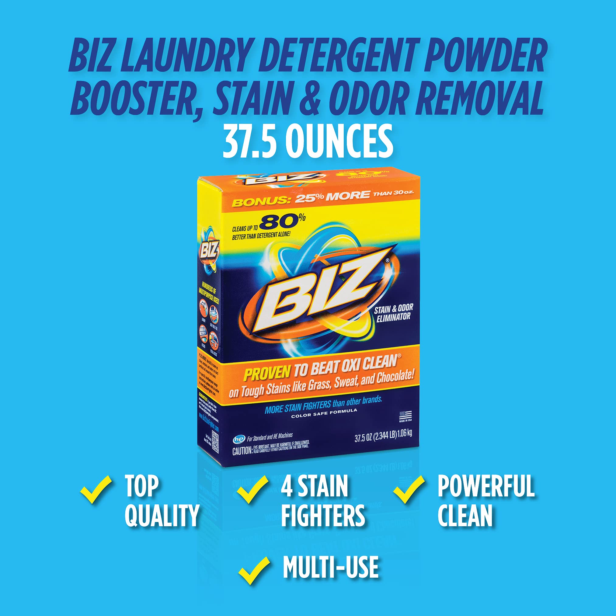 Biz Stain & Odor Eliminator, 37.5 Ounce