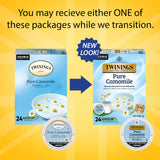 Twinings Pure Camomile Herbal Tea K-Cup Pods for Keurig, Naturally Caffeine-Free, Made with Pure Camomile Blossoms, 24 Count (Pack of 4), Enjoy Hot or