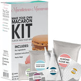 Macalicious Macaron Baking Mix - DIY Bake Your Own French Macarons Kit -Includes All Dry Ingredients, Pastry Bags with Piping Tip, Template, and Detailed Instructions - Great activity for Kids & Adults