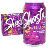 Shasta Grape | 12-Pack of 12oz Cans | Bold Purple Grape Flavor | Sweet & Fruity | Caffeine-Free