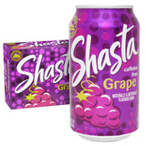 Shasta Grape | 12-Pack of 12oz Cans | Bold Purple Grape Flavor | Sweet & Fruity | Caffeine-Free