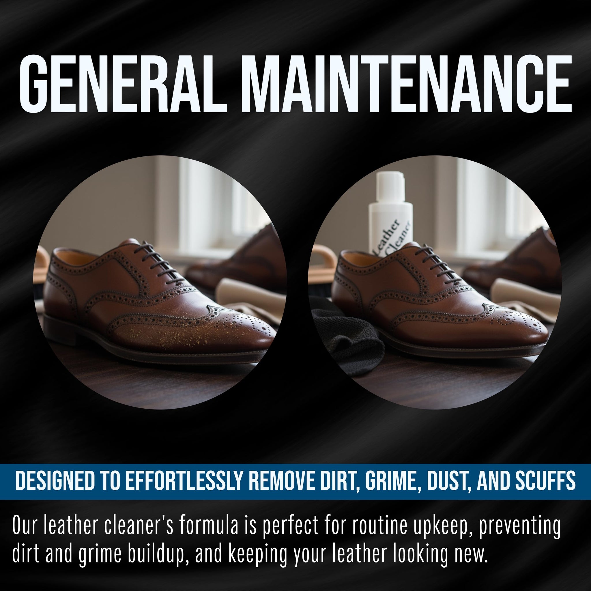 Apple Brand Leather Cleaner 4 oz - Great for Shoes, Boots, Handbags, Car Upholstery, Furniture - Removes Surface Dirt, Grime, Salt and More From