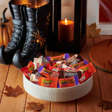 Hershey Assorted Chocolate Flavors Miniatures, Halloween Candy Bulk Bag, 46.17 oz (155 pieces)