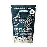 Beefy Meat Chips Original Flavor | 13g Protein Per Serving, Only 2 Ingredients, Prime Brisket Jerky Chips with Real Salt | High Protein Zero Sugar