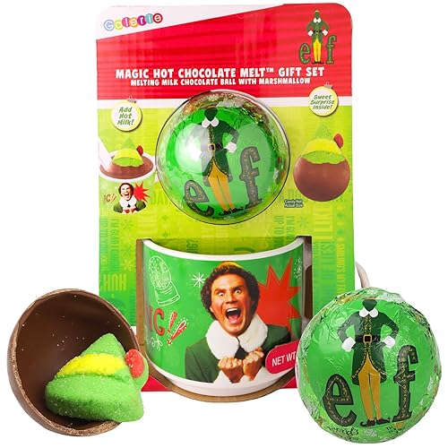 Galerie ELF Hot Chocolate Melting Ball and Mug Gift Set, Christmas 2025 Stocking Stuffer Gift, 2.12 Ounces