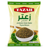 Tazah Zaatar 16oz Jordanian Zatar Spice Blend Green Za'atar Thyme Mixture in Bag