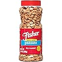 FISHER Snack Lightly Salted Dry Roasted Peanuts, 14 oz