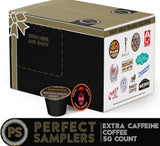 Perfect Samplers Strong Coffee Pods, Extra Bold High Caffeine Dark Roast Single Serve for Keurig K Cup Brewers, Rich, Smooth Variety Pack Sampler