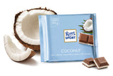 Ritter Sport Milk Chocolate with Coconut Filling 100g/3.52oz (Pack of 8)