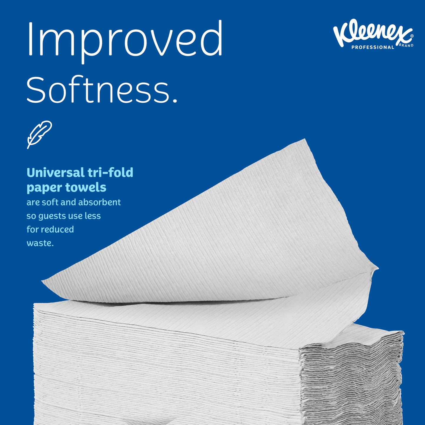 Kleenex Professional Premiere Towels, Bulk (13253), Fast-Drying Absorbency Pockets, Trifold, White (120 Sheets/Pack, 25 Packs/Case, 3,000 Sheet Total)