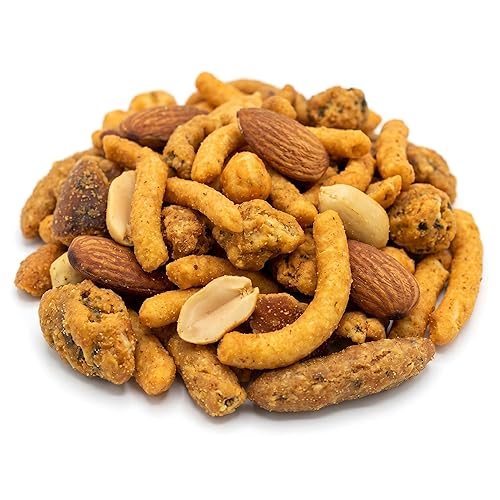 Oregon Farm Fresh Snacks Crater Lake Crunch Spicy Snack Mix - Hand-Blended Mixed Nuts Pub Mix - Sunflower & Pumpkin Seeds, Almonds, Roasted Salted