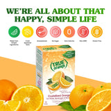 True Orange 32ct (Pack of 1) - Water Enhancer - Bulk Dispenser - 0 Calorie Drink Mix Packets for Water - Orange Flavoring Powder Packets