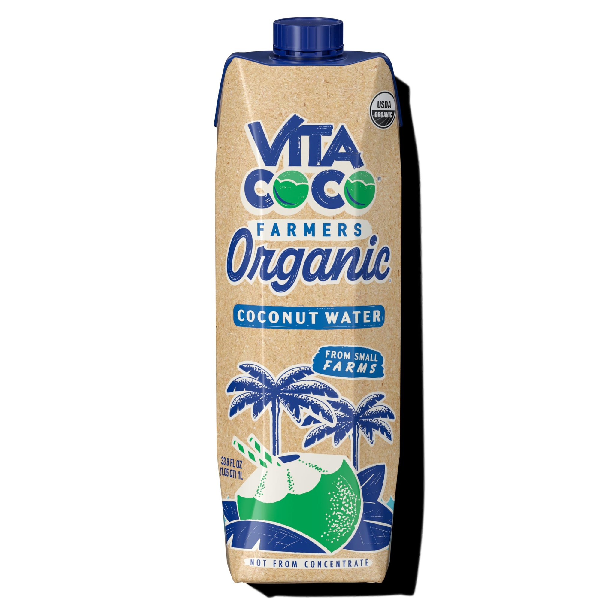 Vita Coco Farmers Organic Coconut Water, 33.8 Fl Oz